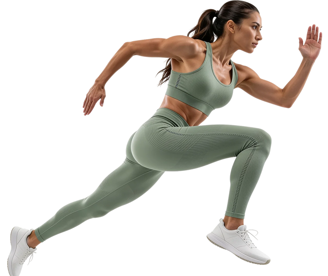 Runner in mid-stride, the active life our care is built to protect